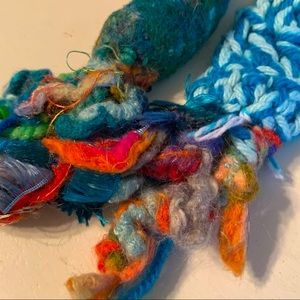 Handmade scarf thick necklace accessory colorful